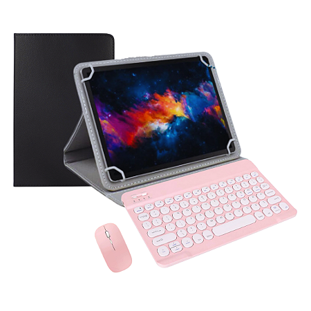 Capa p/ Tablet Hd10 Amazon Fire + Teclado Bluetooth Compacto