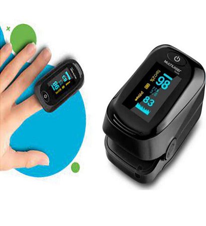 Oxímetro de dedo Medidor de oxigenação de sangue e pulsação