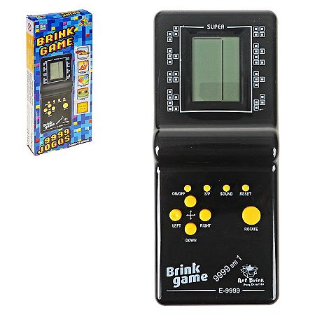 Console Mini Game Antigo Retro 9999 Jogos - Vermelho