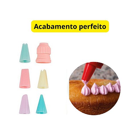 Kit Jogo Confeiteiro 8 peças Saco com Bico e Espátula alisadora Inox Bolo  Confeitar Conjunto Decoração - Insta Home - Utensílios para Confeitaria -  Magazine Luiza