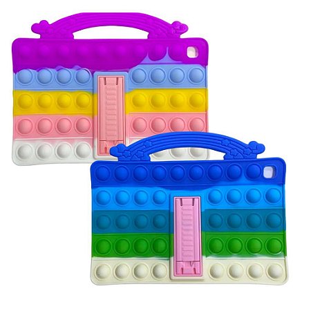 Capa Infantil Emborrachada com Película para iPad 10.2 - Compatível com Modelos 2019 e 2020 - Proteção
