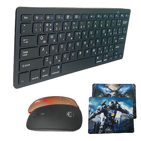 Kit Teclado, Mouse Bluetooth p/ Ipad Tablet Celular Notebook - DaiCommerce  - Loja de Acessórios para Tablet e Brinquedos
