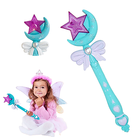 Varinha mágica encantada de Brinquedo com Luz e 12 músicas