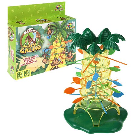 Brinquedo Infantil Jogo Cada Macaco no Seu Galho: Art Brink