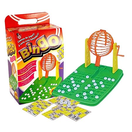 Bingo Infantil Jogo Brinquedo Globo 48 Cartelas 90 Bolinhas-NOVO