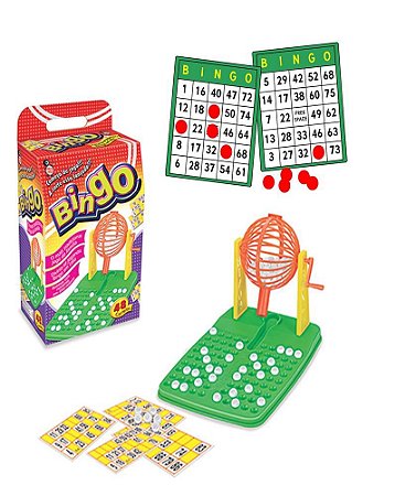 Jogo de Bingo 48 Cartelas Jogo Educativo de Entretenimento