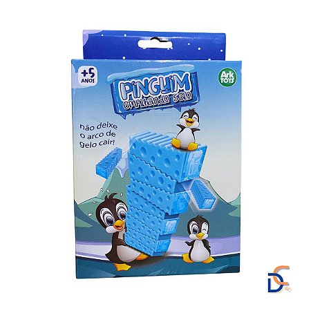 Brinquedo Jogo Mesa Pinguim Equilibrista Empilhando Gelo - Click