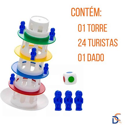 Jogo de Mesa Torre Maluca Jogo de Estratégia Super Divertido - DaiCommerce