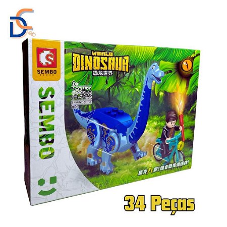 Dinossauro Bloco De Montar Lego Jurassic Brinquedo de Montar - DaiCommerce