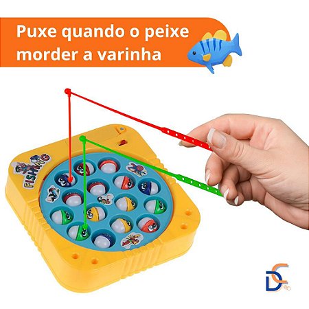 Brinquedo Jogo Joguinho Infantil Pega Pesca Peixe Peixinhos