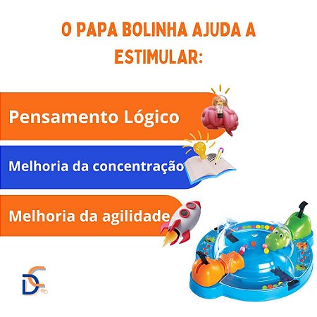 Jogo Infantil De Mesa Papa Bolinhas Hipopótamo 18 Cm - Compre