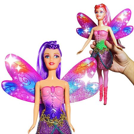 Linda Boneca Fada Candy Fairy Com Asas que Batem de Verdade