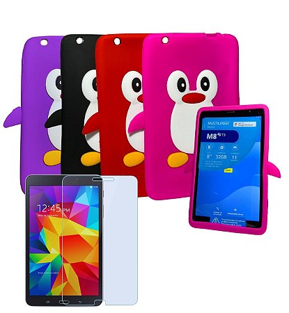Capa Infantil + Película Adaptada p/ Tablet Philco 8 polegad