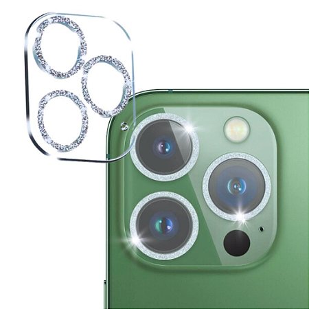 Película De Acrílico c/ Brilho Para Câmera iPhone 13 Pro Max