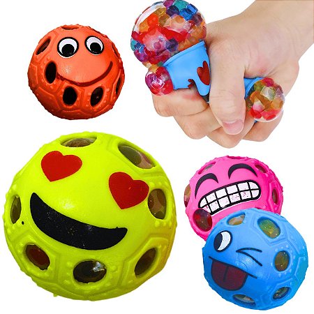 Bolinha Emoji p/ Apertar e Relaxante Squishy Anti estresse