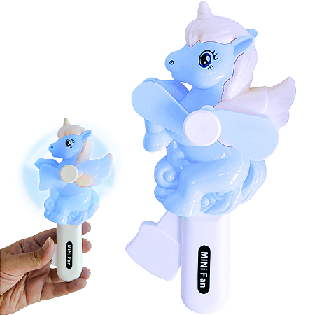 Mini Ventilador de Unicórnio Portátil manual Infantil para o verão