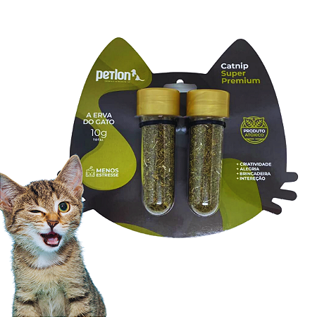 Erva Do Gato Catnip Super Premium 10g Menos Estresse Petlon