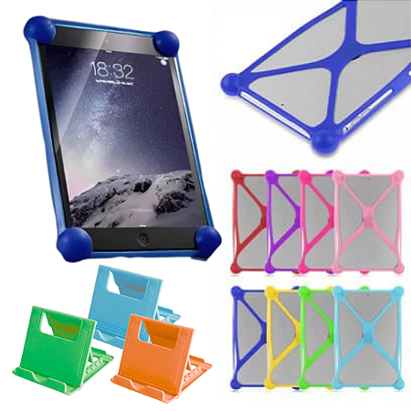 Capa Universal Anti Impactos p/ Tablet de 10 Polegadas + Suporte de Mesa