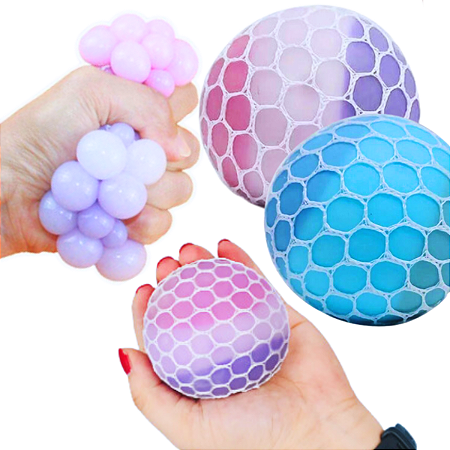 Bolinha Anti Estresse Colorida Macia e Relaxante Brinquedo de Apertar
