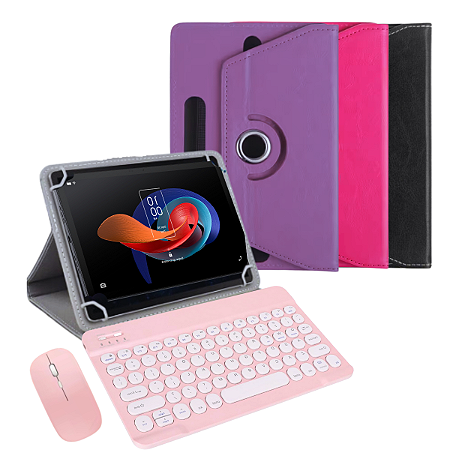 Teclado Touchpad + Case Giratória p/ Tablet Nokia T20 Nk069 10.4 Polegadas
