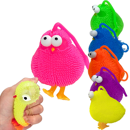 Brinquedo Anti Stress De Apertar Galinha Com Led Squish Toys Fidget