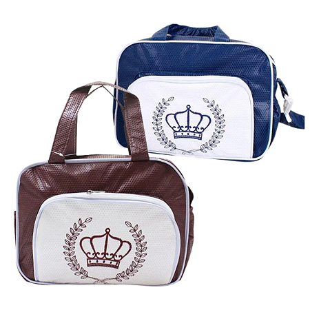 Frasqueira Bolsa Maternidade Coroa Saída Bebê Menino Menina Mave Baby