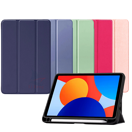 Capa Smart Case Para Tablet Xiaomi Redmi Pad SE 8.7 Polegadas Com Função Sleep