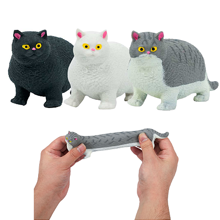 Gatinhos Estica e Amassa: Brinquedo Antiestresse Infantil e Super Divertido