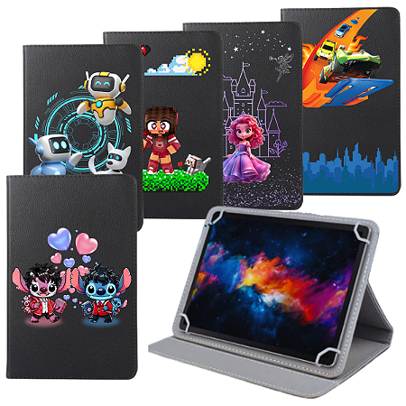 Capa Giratória Infantil Para Tablet Lenovo Tab M9 Estampada Personagens