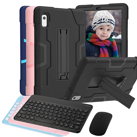 Capa com Suporte Para Tablet Lenovo Tab M9 Survivor + Teclado e Mouse