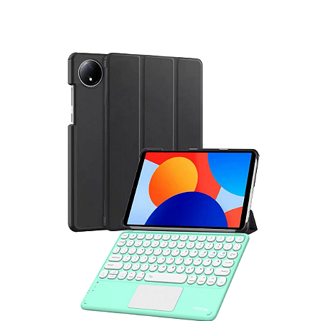 Capa Smart Case Para Tablet Xiaomi Redmi Pad Se 8.7 com Teclado Touchpad