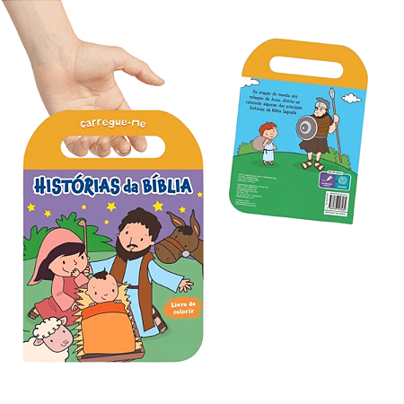 Livro Educativo c/ Diversos Desenhos De Colorir Para Diversão e Aprendizado Infantil de Historias da Bíblia