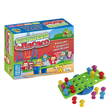 Brinquedo Gangorra Do Macaco Jogo Educativo Diversão em Familia