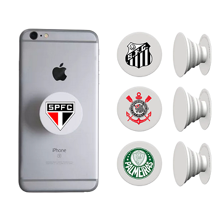 Suporte Pop Grip para Celular Personalizável com Seu Time