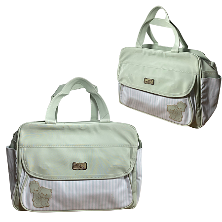 Bolsa Maternidade Verde Prática Espaçosa e Cheia de Charme