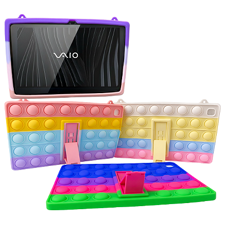 Capa pop it Infanti Antiqueda c/Suporte p/ Tablet VAIO TL10 10.4