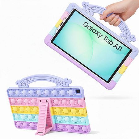 Capa infantil c/ alça suporte p/ Tablet Galaxy Tab A11 8.7