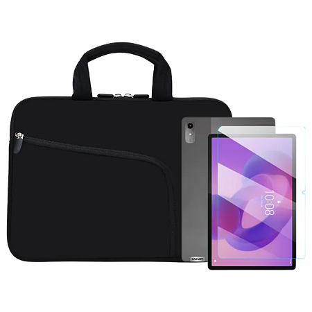 Kit Capa Protetora + Película p/ Tablet Lenovo Idea Tab 10.1