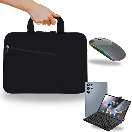 Kit P/Tablet PC 10 Polegadas Android Mil10: Luva + 1 Mouse