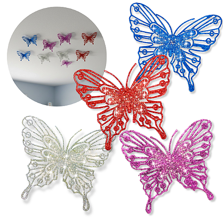 24 Borboletas 3d Decorar Parede Decoração Teto Bolo Enfeite