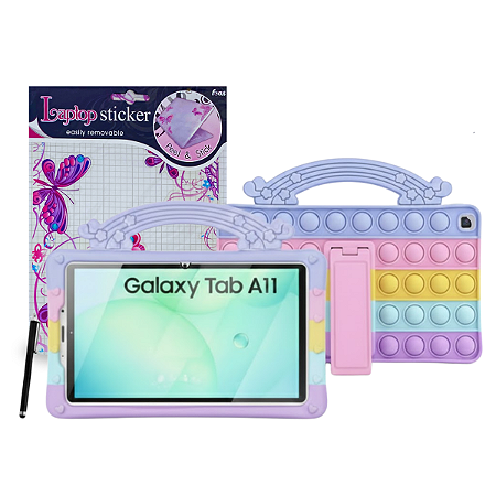Capa Pop It p/ Tablet Samsung Tab A11 8.7 + Película Adesivo