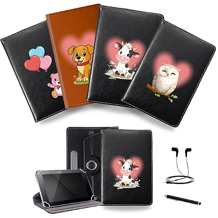 Kit Capa Fofa Personalizada P/Tablet M11, Caneta Touch e Fone