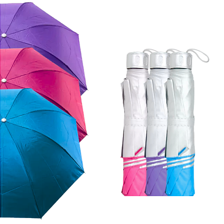 Guarda-Chuva Sombrinha Compacto com Proteção Solar UV