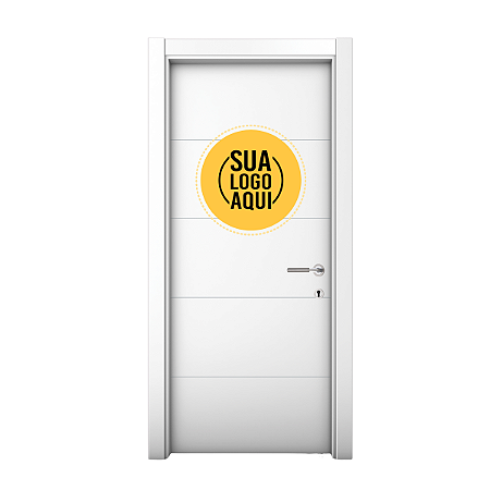 Adesivo para porta personalizado sua logo da empresa ideia 25x 15cm