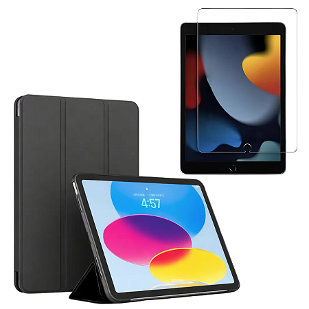 Capa Smartcase Para iPad 9º Geração 10.2 + Pelicula de vidro