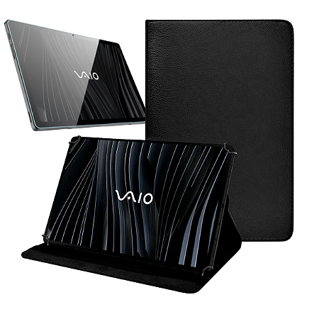 Capa Case Giratória + Película de Vidro Compatível C/ Tablet Vaio Tl10 10.4