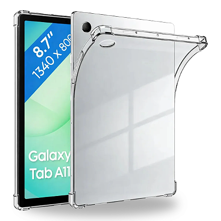 Capa transparente antishock exclusiva p/ tablet galax samsung tab a11 8.7 X133 X135