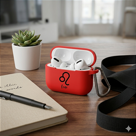 Capa Case Silicone Protetora para AirPods Pro 3 vermelho - Signo