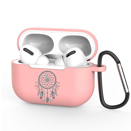 Capa Case p/ AirPods Pro 3 Rosa, Silicone Personalizado - Apanhador de sonhos