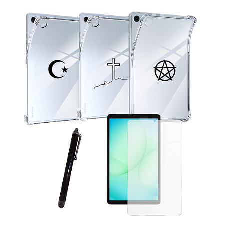Kit Capa Personalizado Religião p/ Tablet Samsung A11 8.7